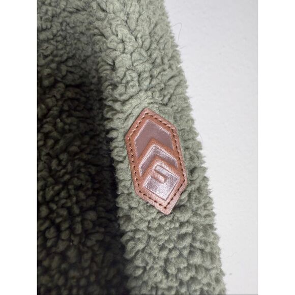 Free Country Women’s Alpine Design Sherpa Teddy Jacket Full Zip Pockets Size M - Picture 2 of 9